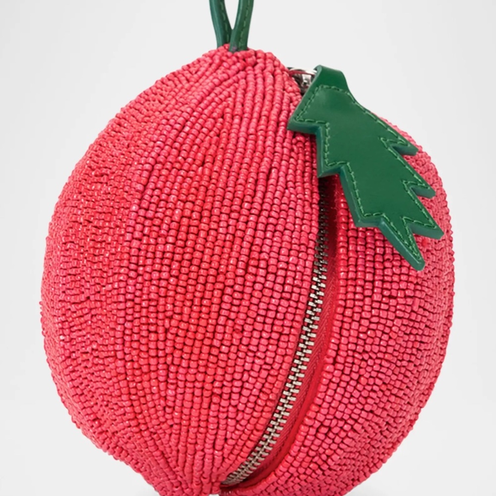 STAUD Campari Tomato Beaded Crossbody Bag - Picture 10 of 14